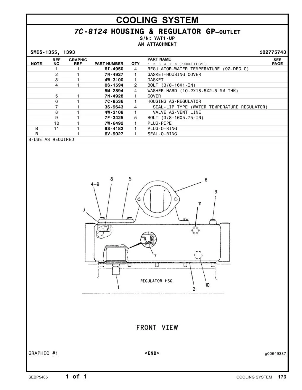 7W-6492 - PLUG-PIPE