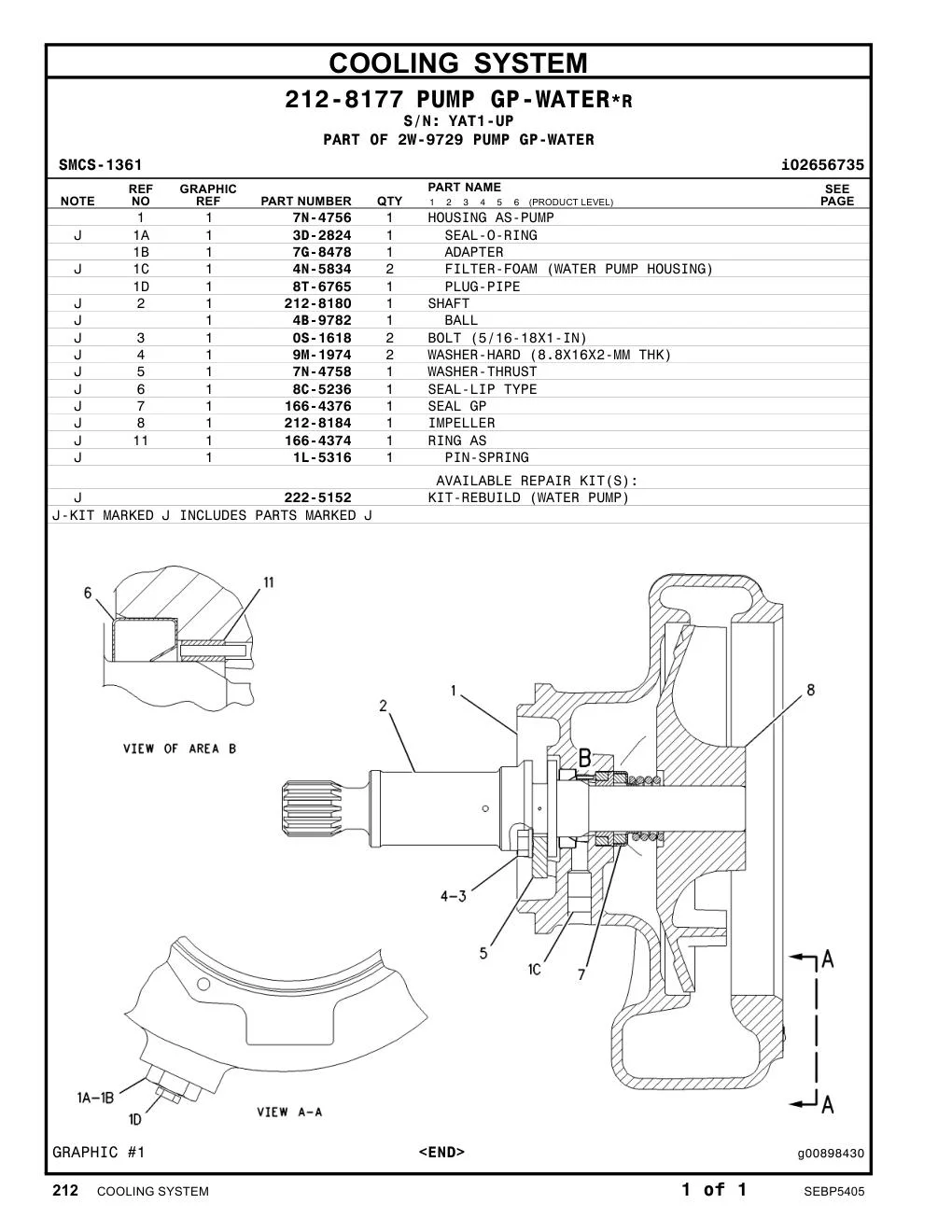 7N-4756 - HOUSING AS-PUMP