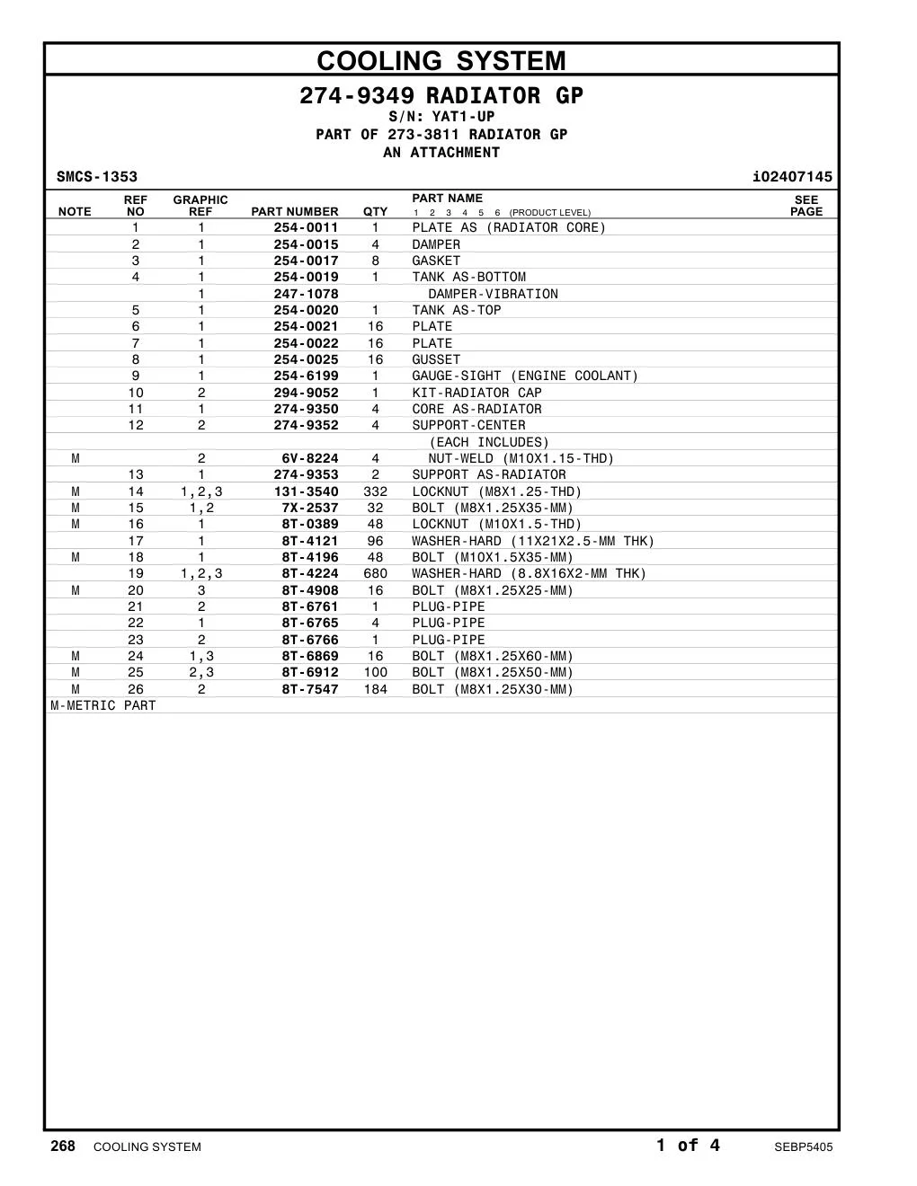 254-0020 - TANK AS-TOP