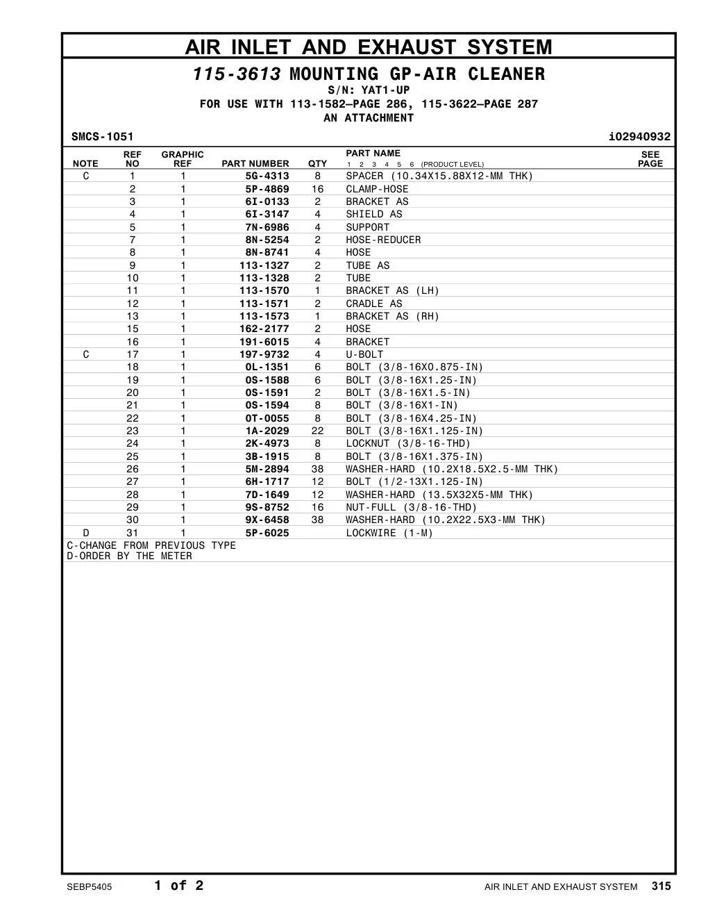 7D-1649 - WASHER-HARD (13.5X32X5-MM THK)