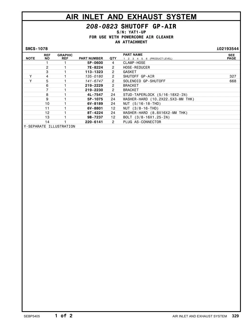 141-6747 - SOLENOID GP-SHUTOFF