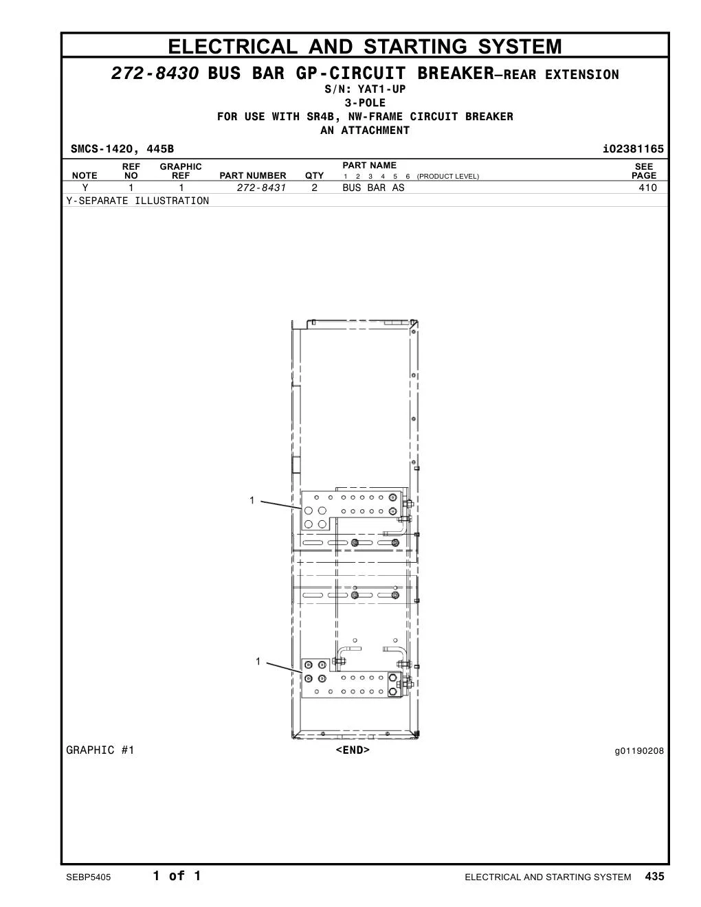 272-8431 - BUS BAR AS
