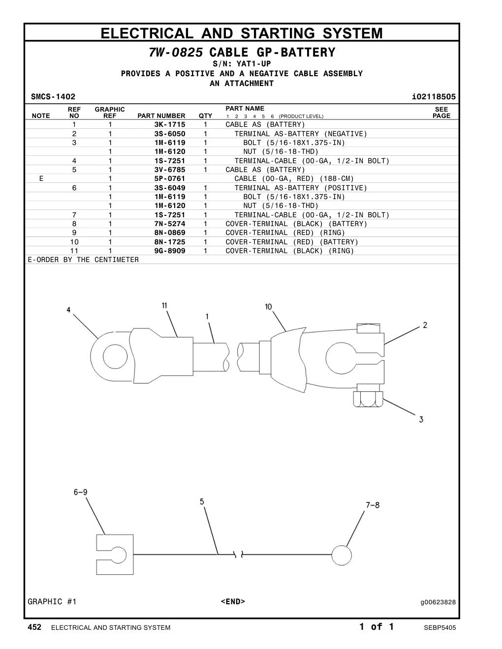 3S-6049 - TERMINAL AS-BATTERY (POSITIVE)