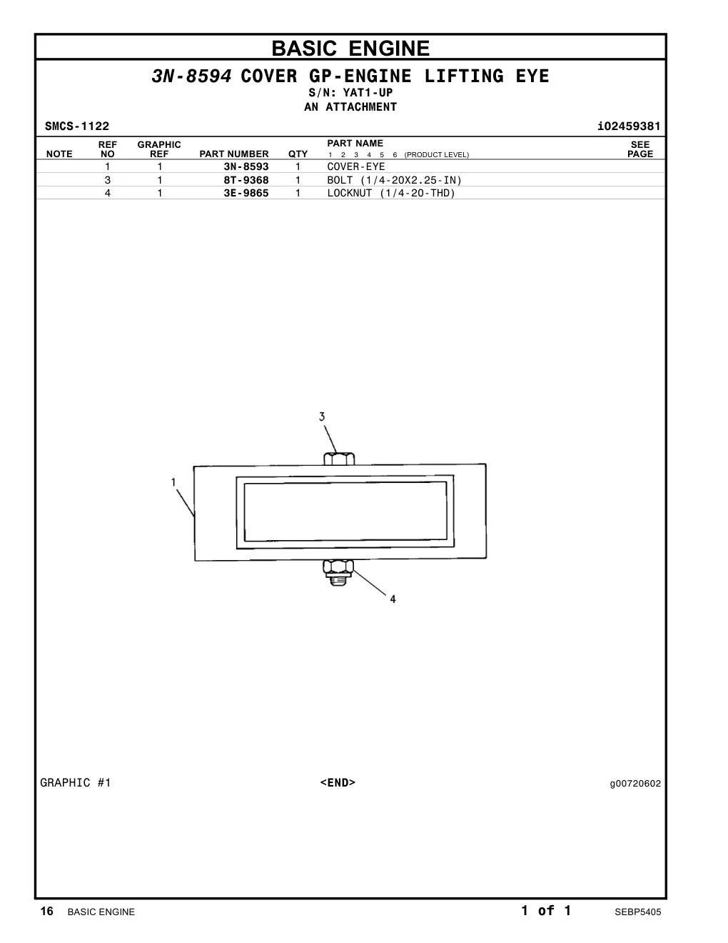 8T-9368 - BOLT (1/4-20X2.25-IN)