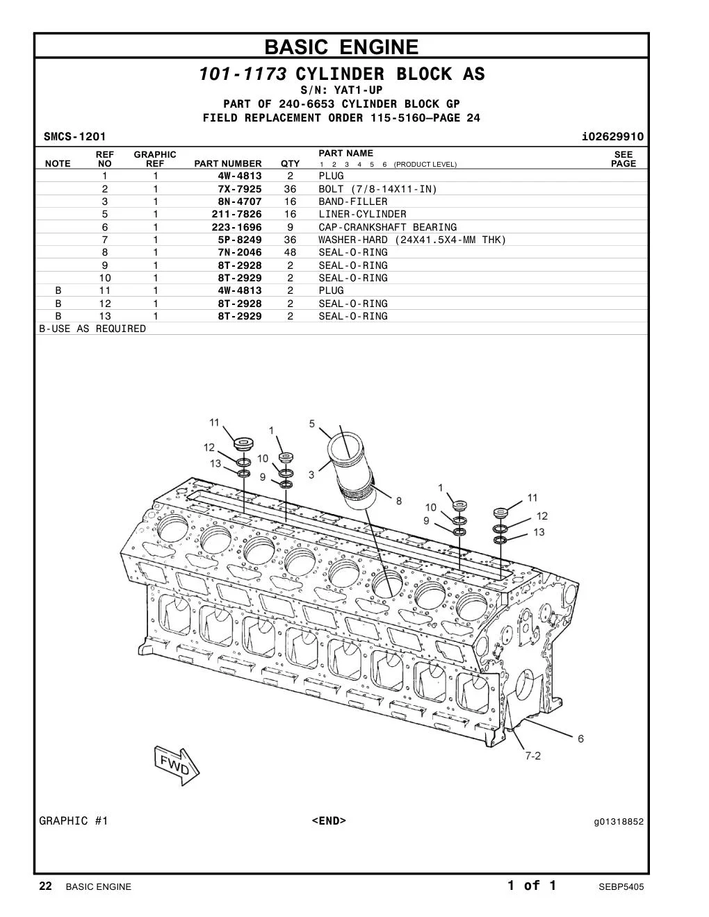 211-7826 - LINER-CYLINDER