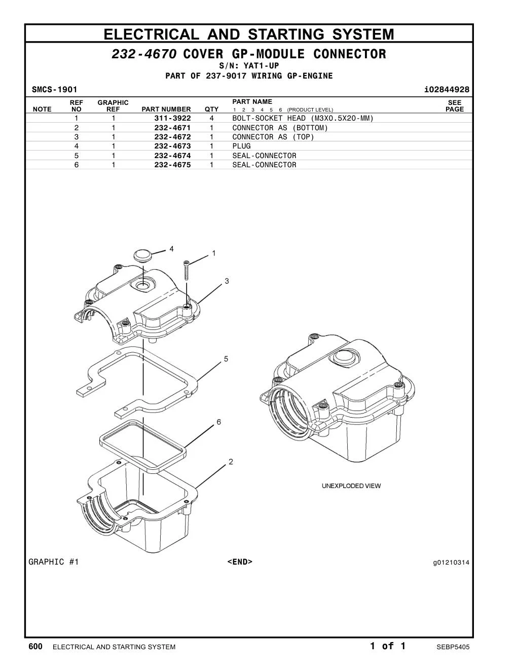 232-4672 - CONNECTOR AS (TOP)