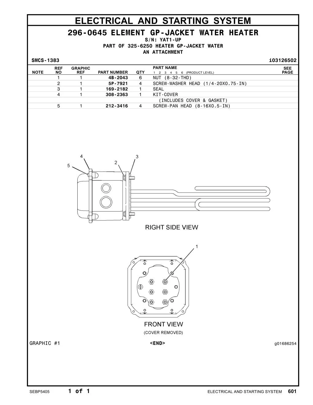 212-3416 - SCREW-PAN HEAD (8-16X0.5-IN)