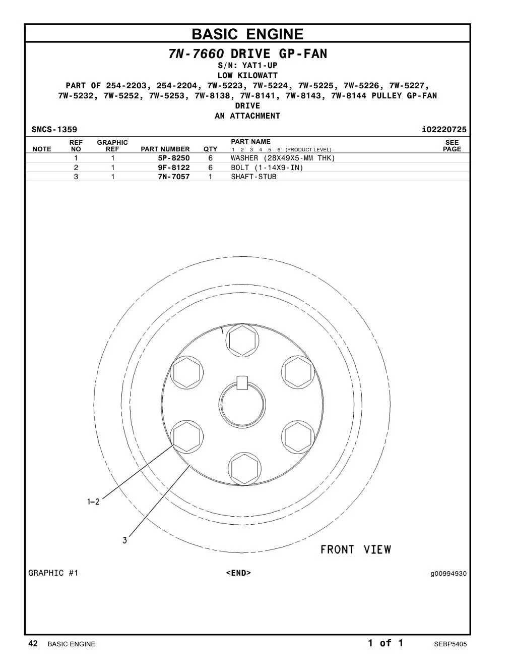 9F-8122 - BOLT (1-14X9-IN)