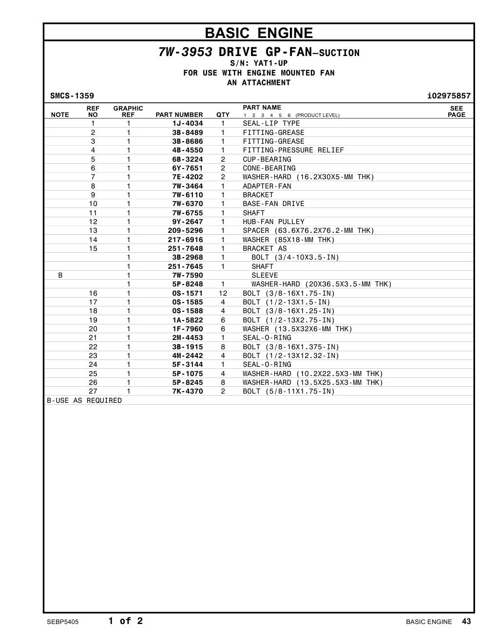 251-7645 - SHAFT