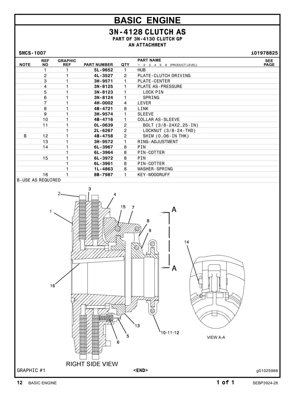 0L-0639 - BOLT (3/8-24X2.25-IN)