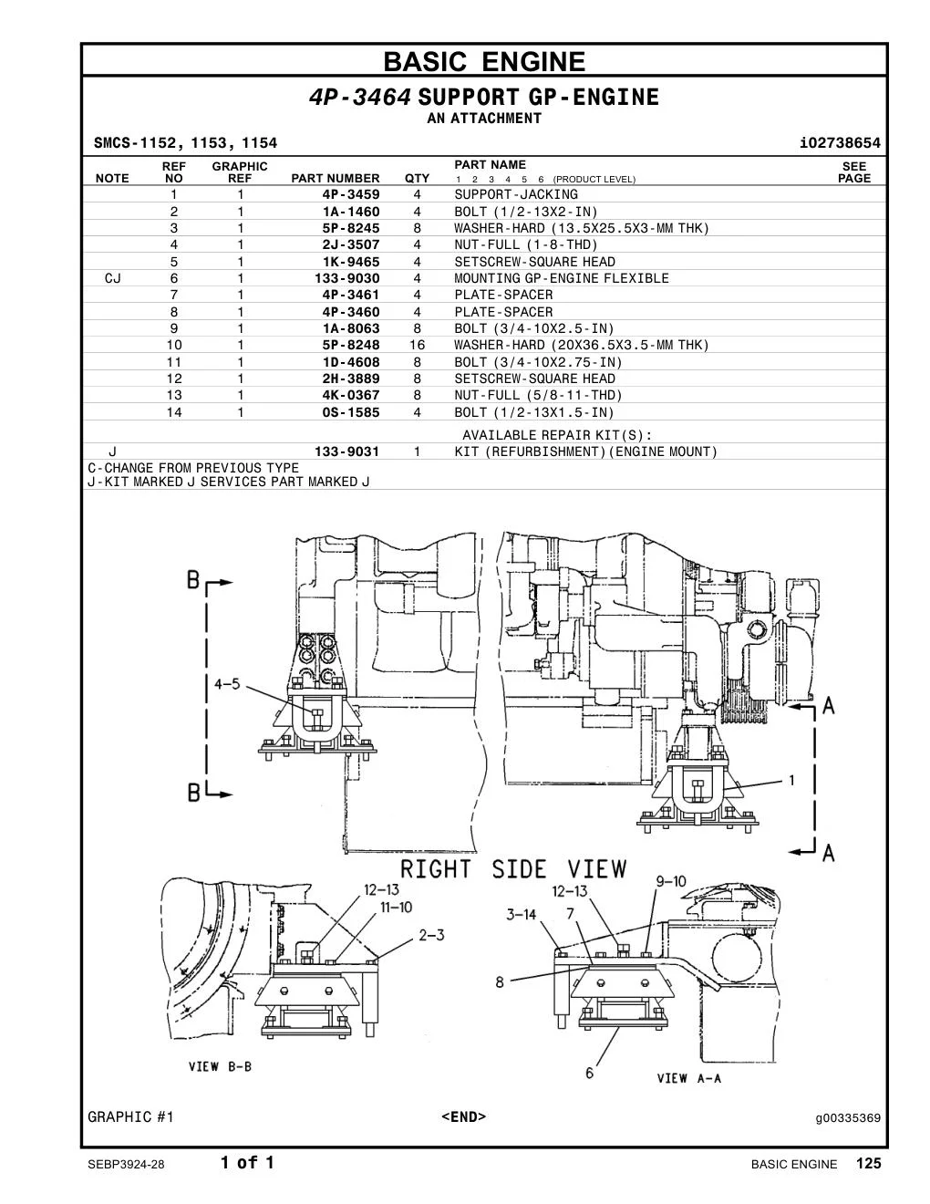 1D-4608 - BOLT (3/4-10X2.75-IN)