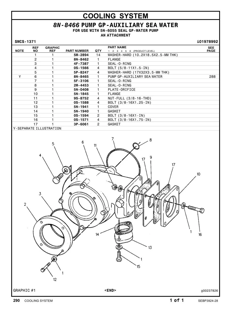 8N-8462 - FLANGE