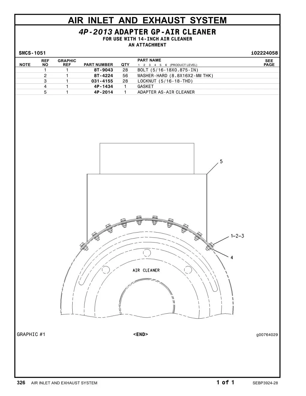 4P-2014 - ADAPTER AS-AIR CLEANER
