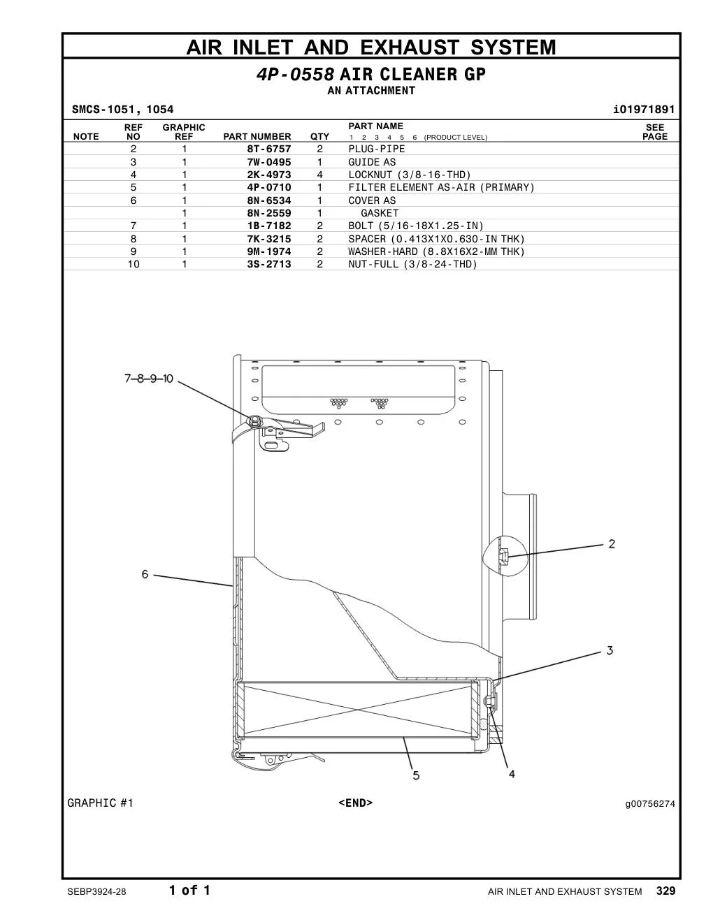 4P-0710 - FILTERELEMENT AS-AIR(PRIMARY)