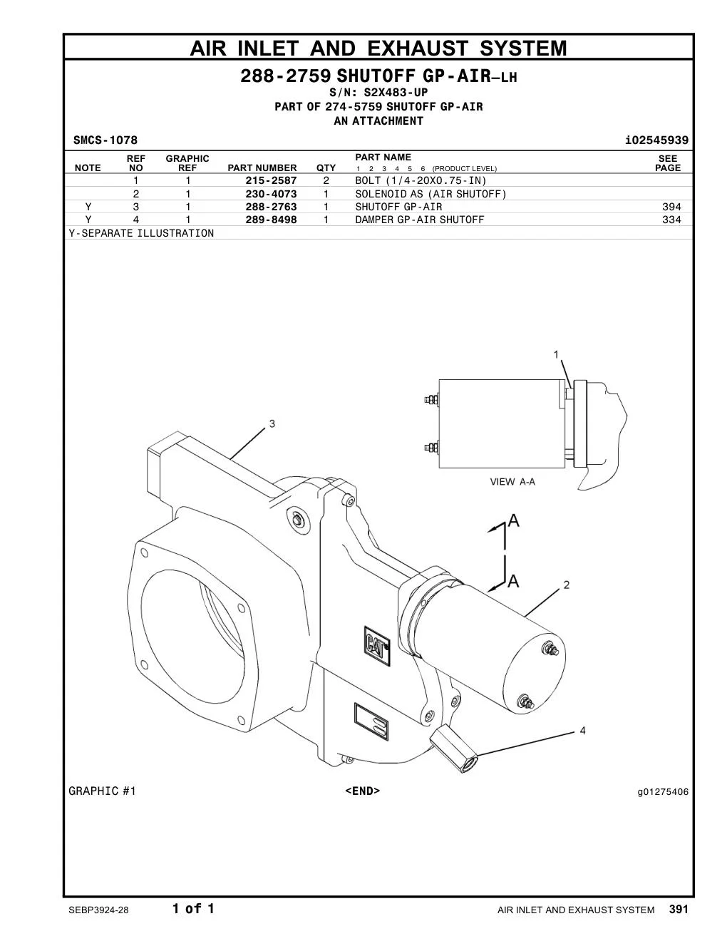 288-2763 - SHUTOFF GP-AIR