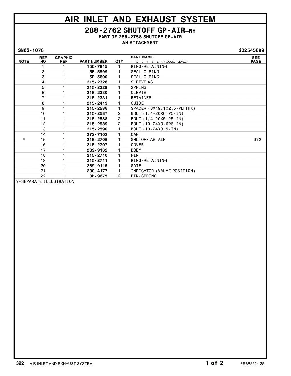 289-9132 BODY CAT parts manual diagram