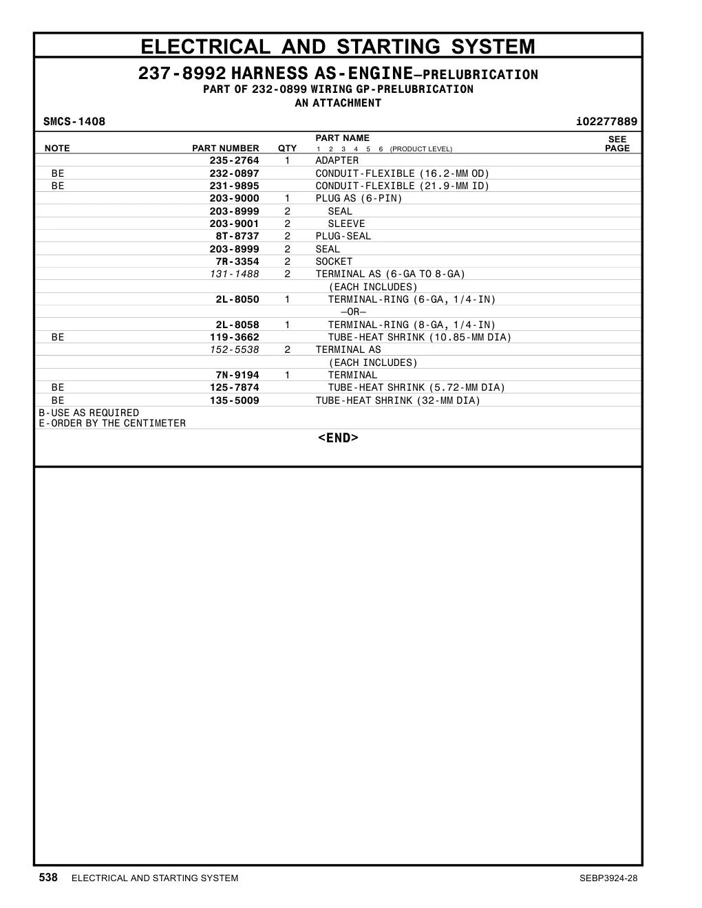 131-1488 - TERMINAL AS (6-GA TO 8-GA) (EACH INCLUDES)