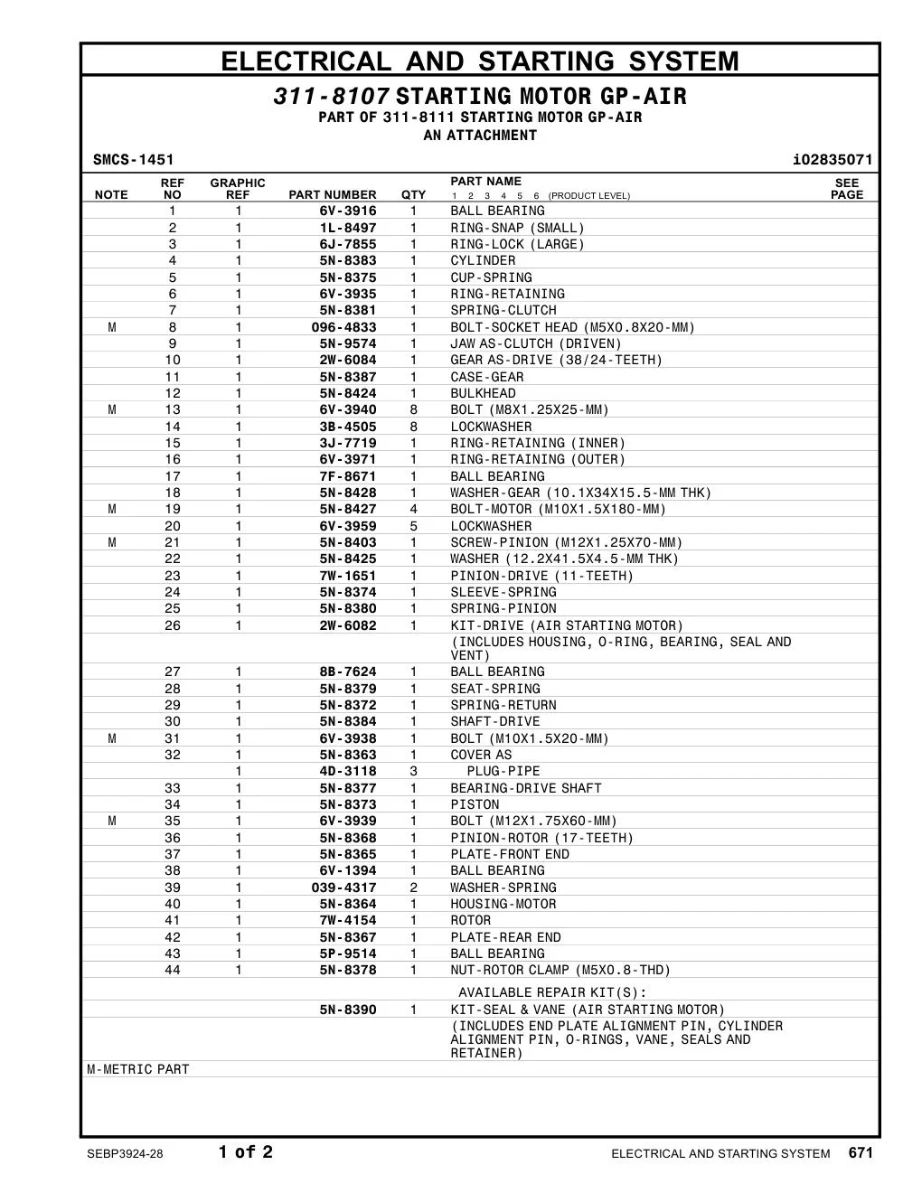 7W-1651 - PINION-DRIVE(11-TEETH)