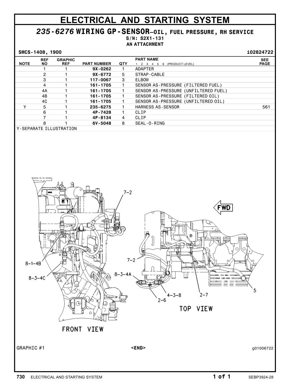 235-6275 - HARNESS AS-SENSOR