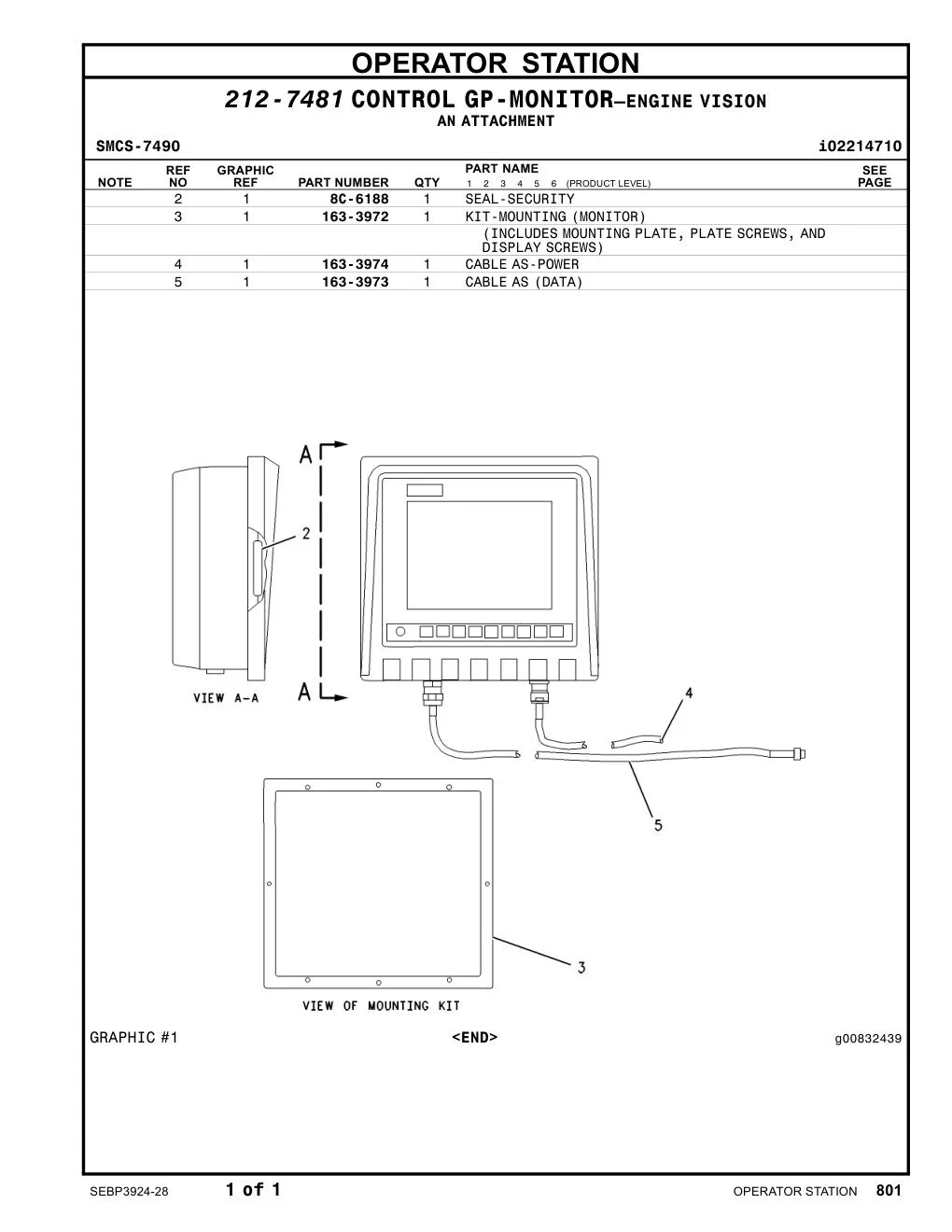 163-3974 - CABLE AS-POWER