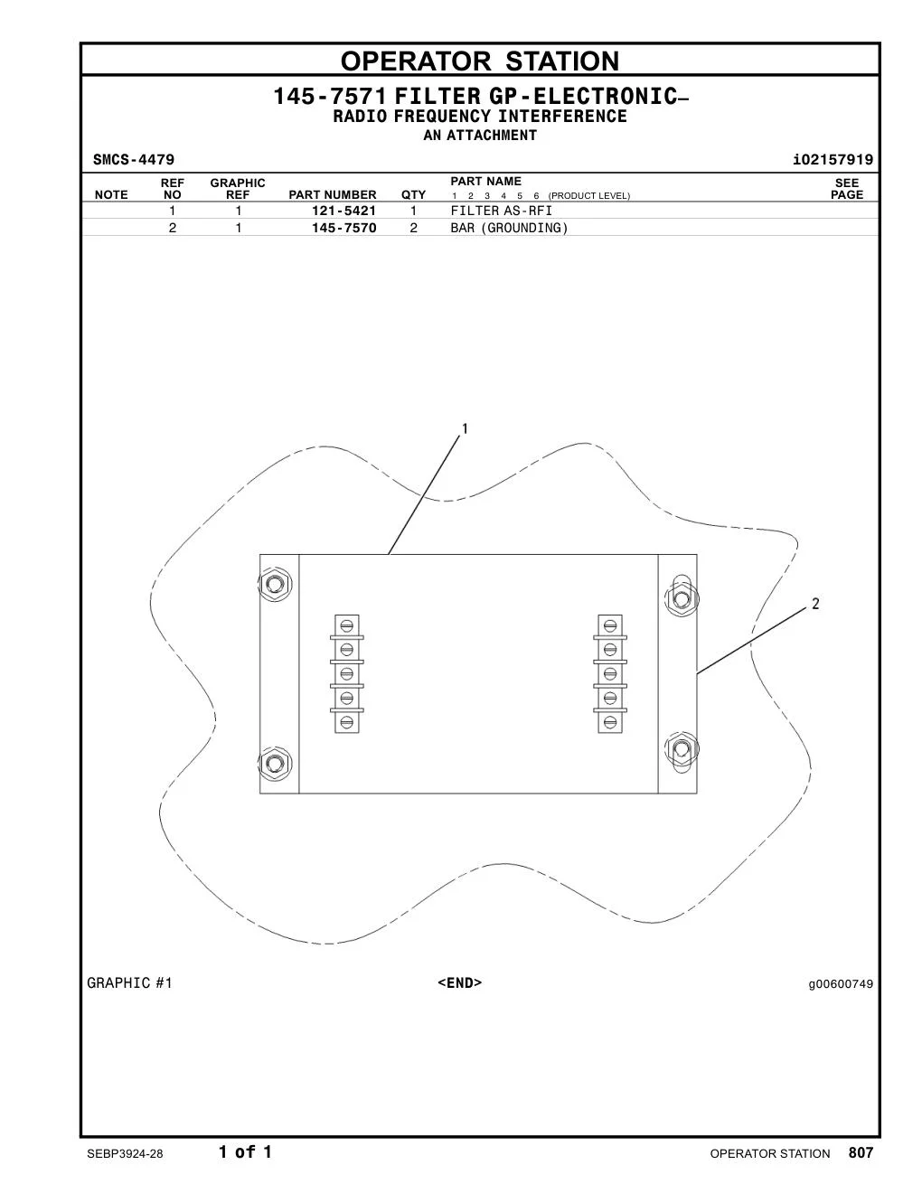 121-5421 - FILTER AS-RFI