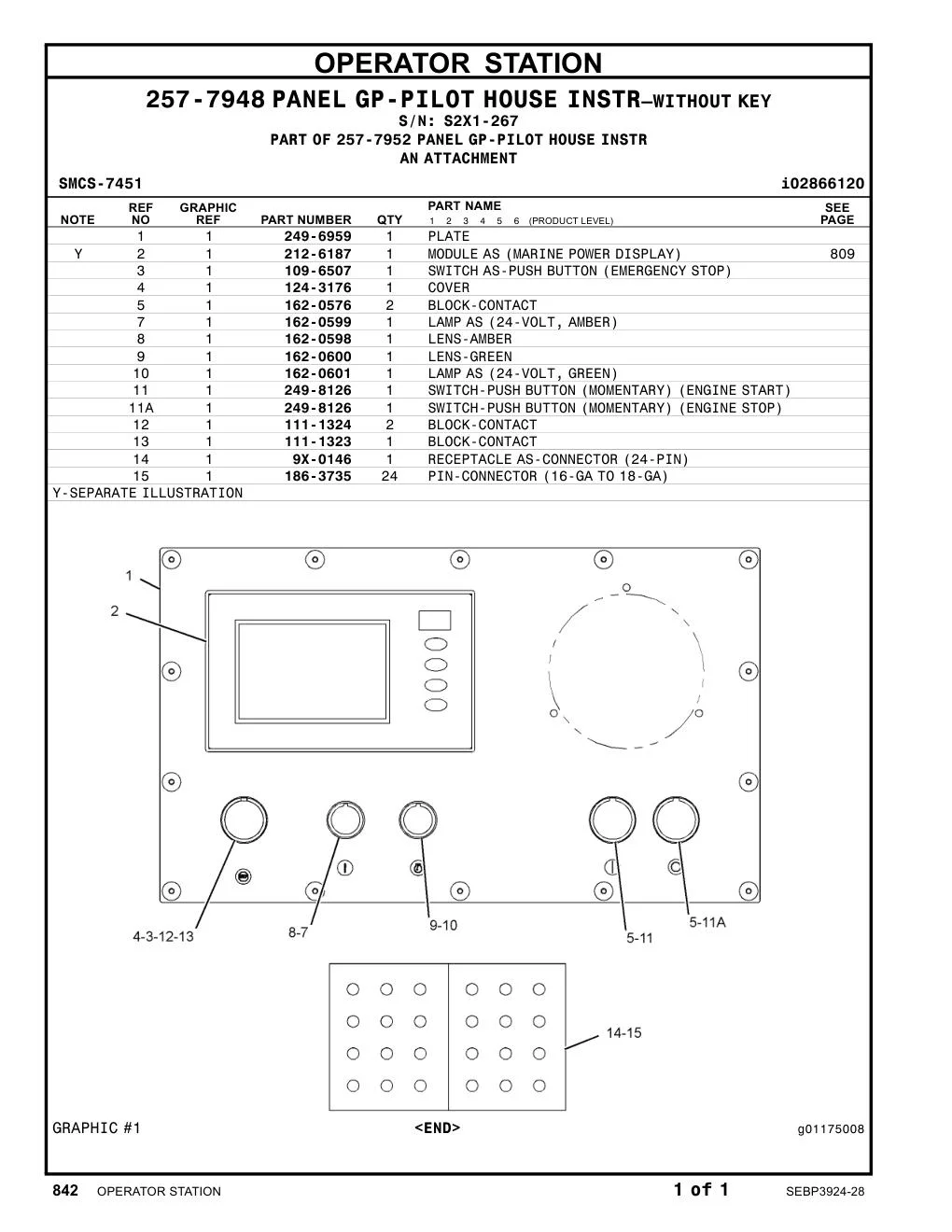 212-6187 - MODULEAS(MARINEPOWER DISPLAY)