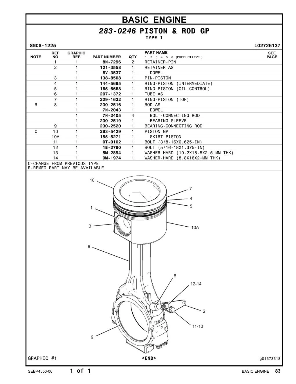 7N-2405 - BOLT-CONNECTING ROD
