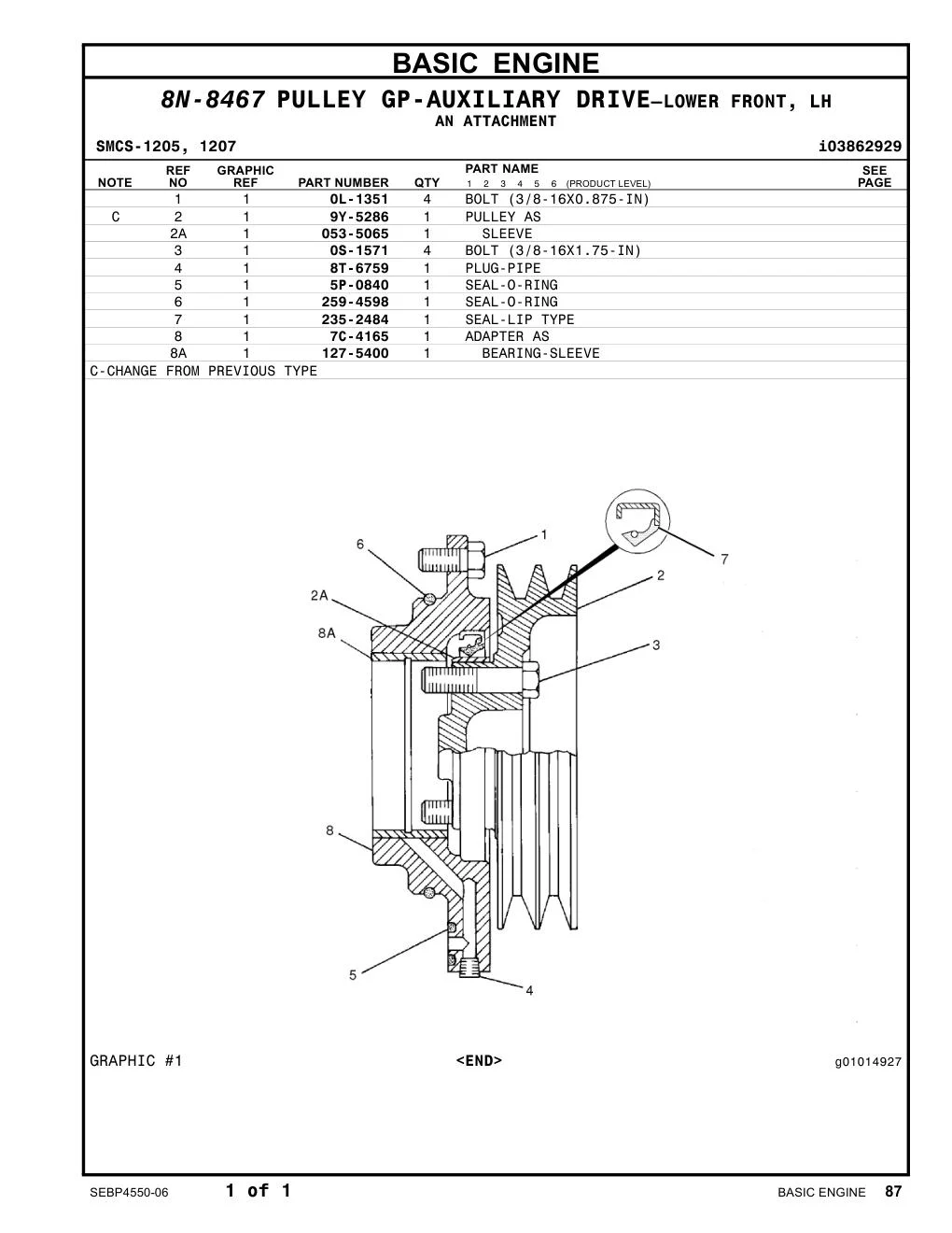 0S-1571 - BOLT (3/8-16X1.75-IN)