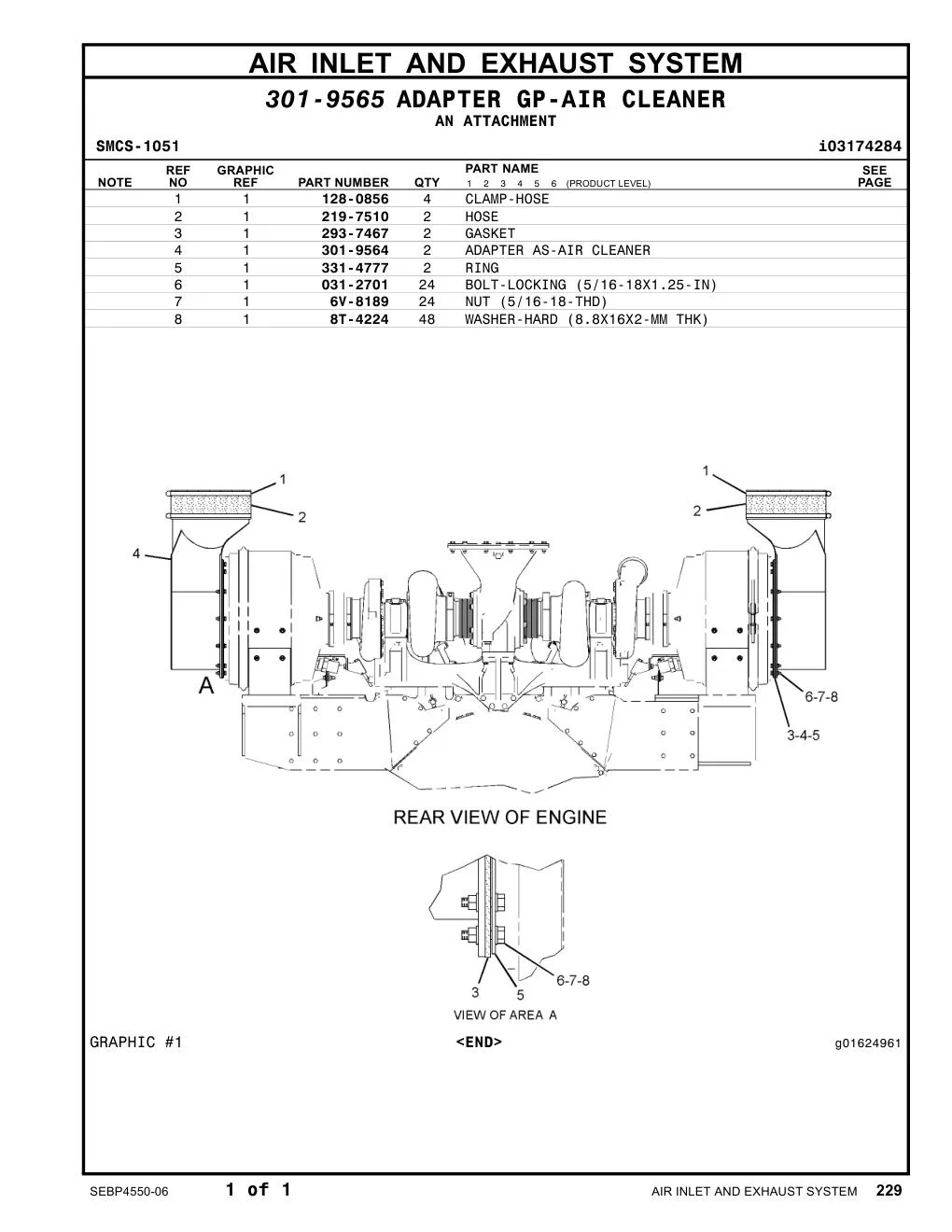 6V-8189 - NUT (5/16-18-THD)