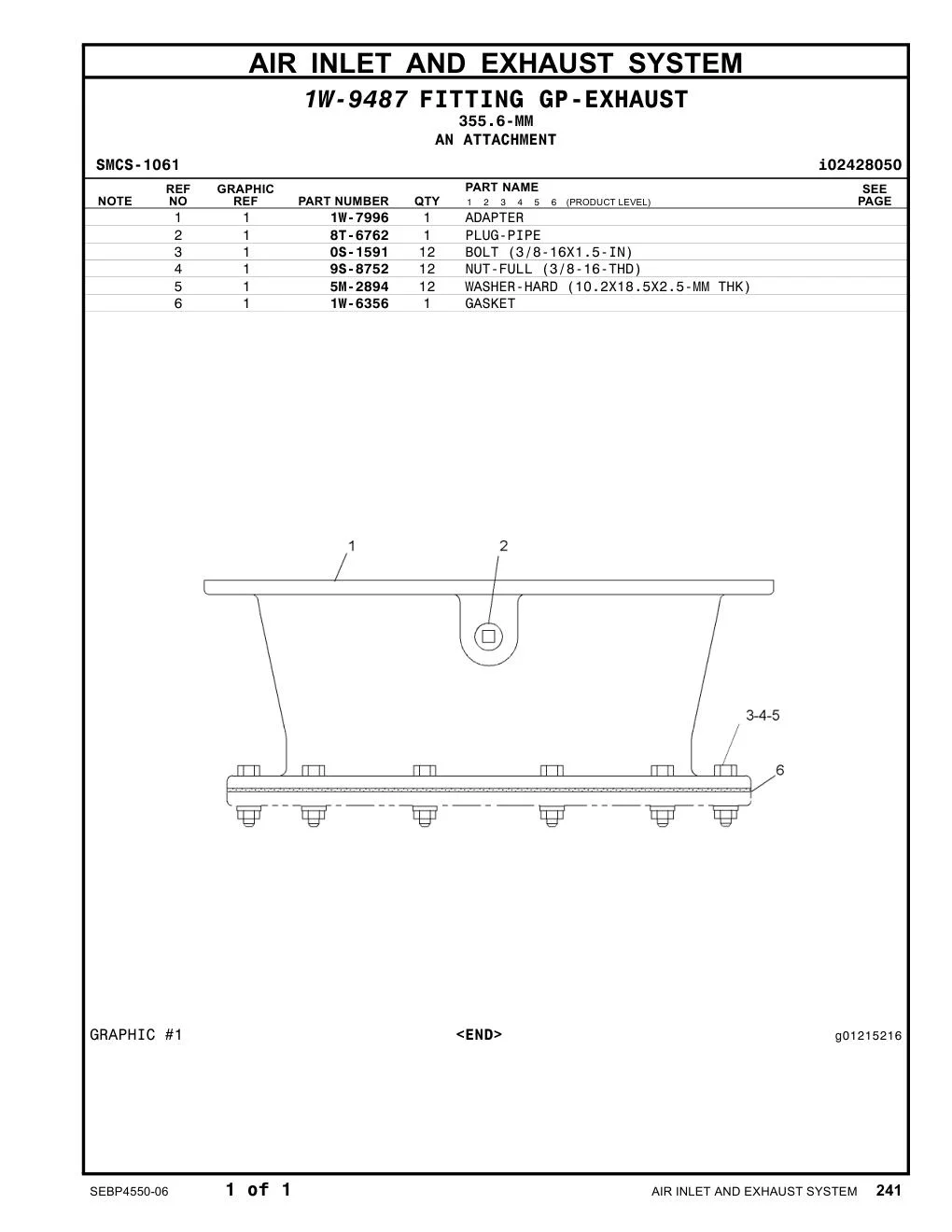 1W-7996 - ADAPTER