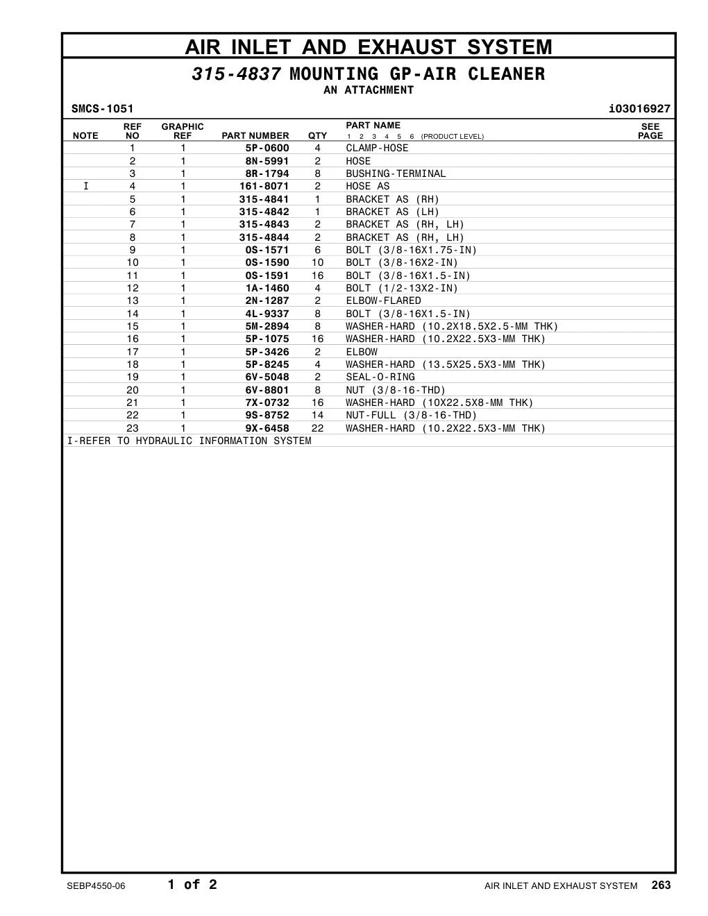 315-4843 - BRACKET AS (RH, LH)