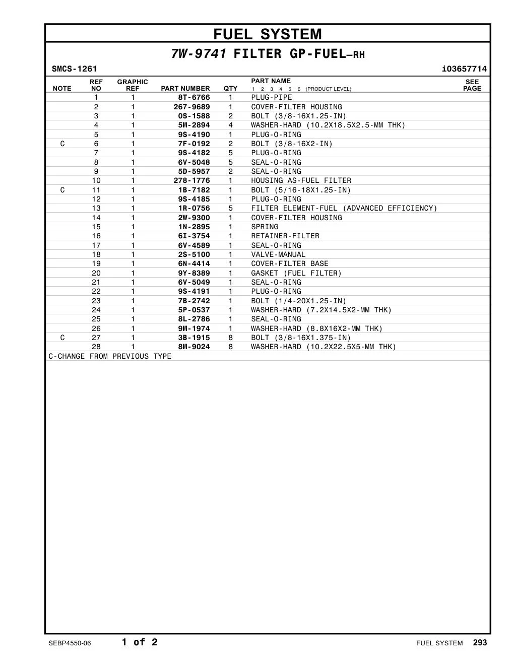 278-1776 - HOUSING AS-FUEL FILTER