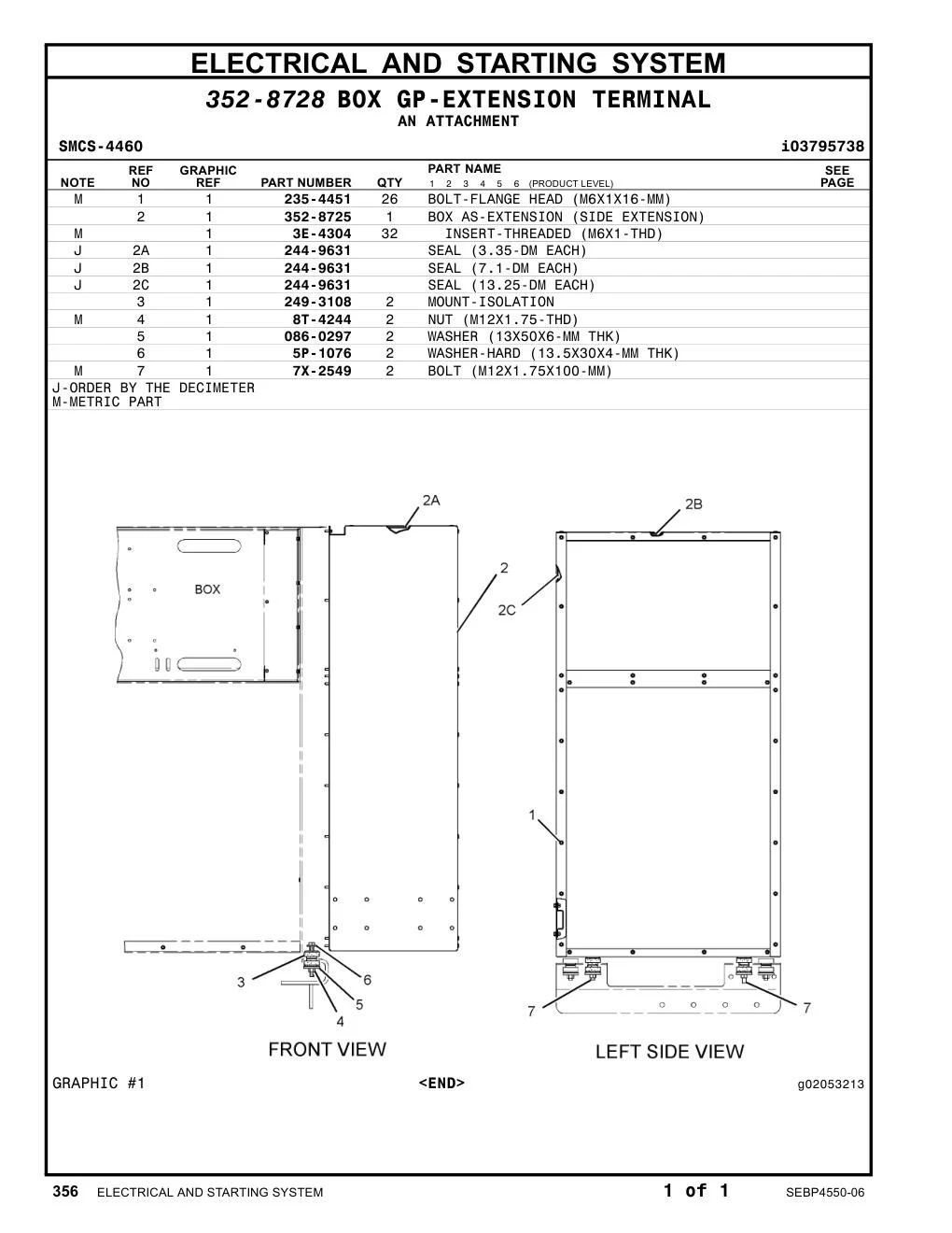 352-8725 - BOX AS-EXTENSION (SIDE EXTENSION)