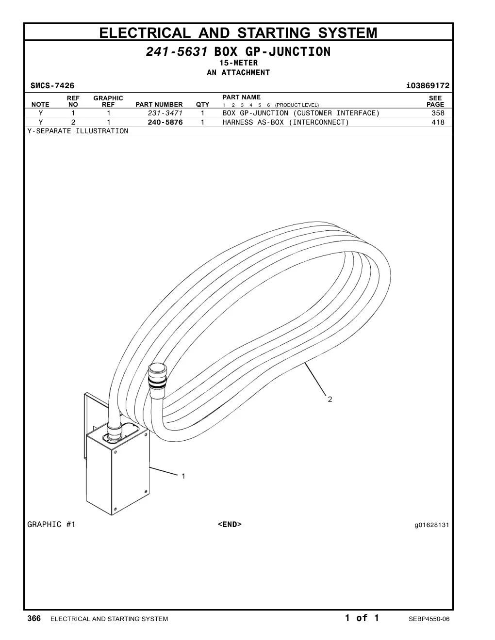 240-5876 - HARNESS AS-BOX (INTERCONNECT)