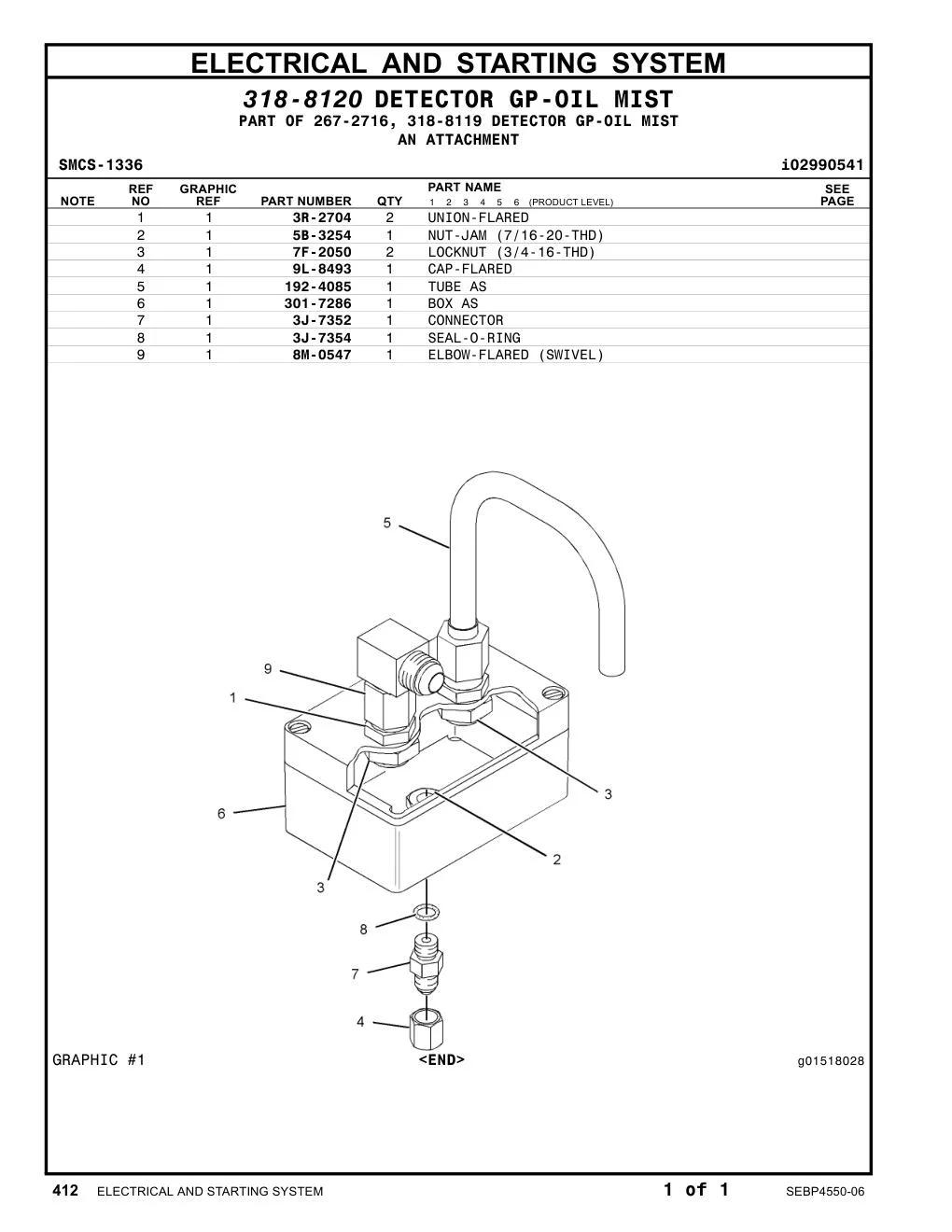 192-4085 TUBE AS CAT parts manual diagram