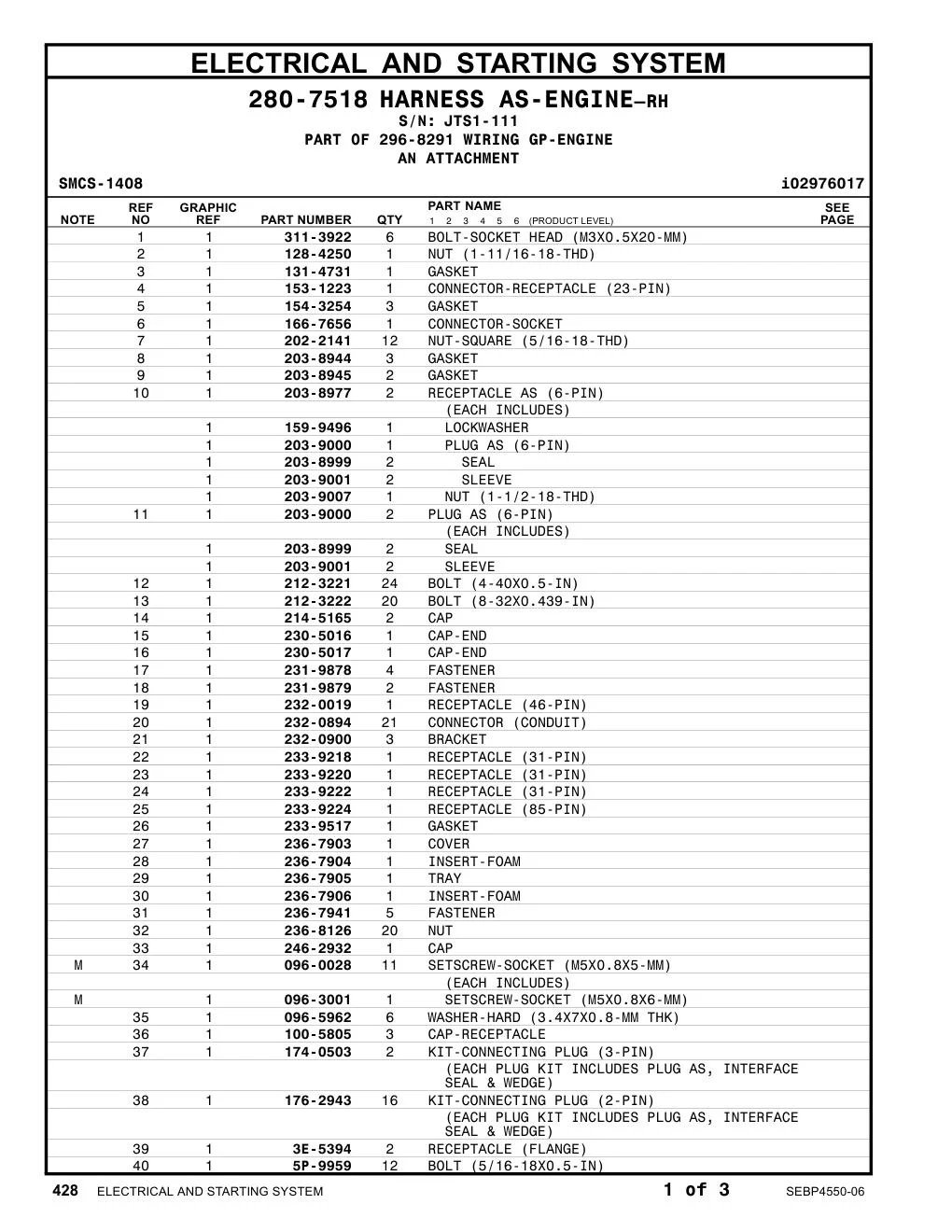 233-9220 - RECEPTACLE(31-PIN)