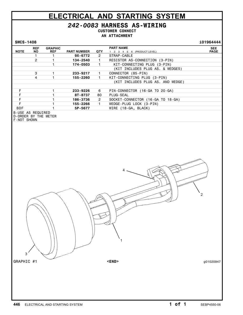 155-2260 - KIT-CONNECTING PLUG (3-PIN)