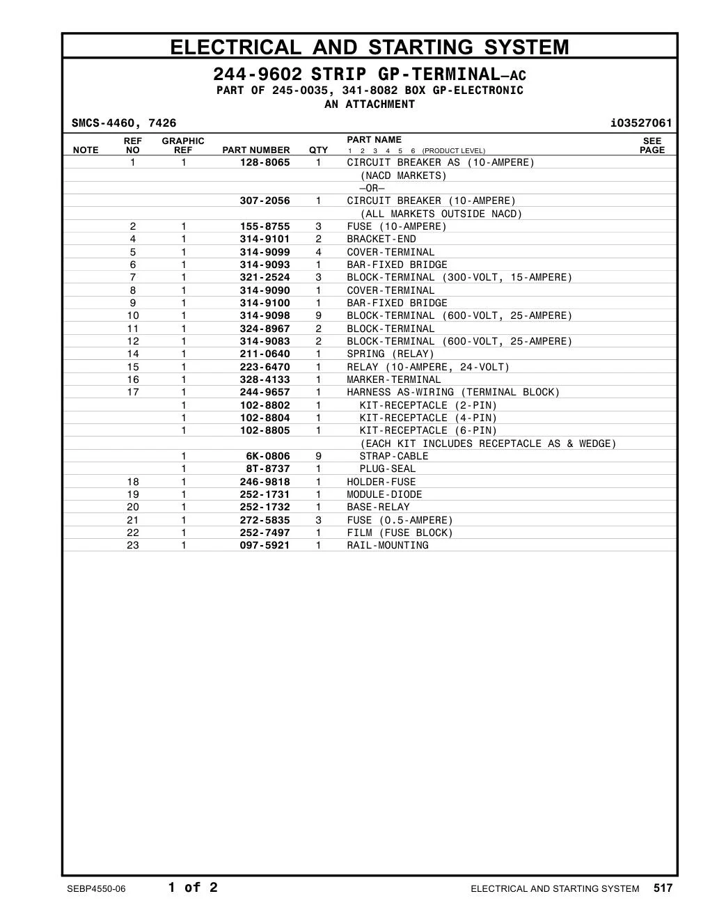 314-9100 - BAR-FIXED BRIDGE