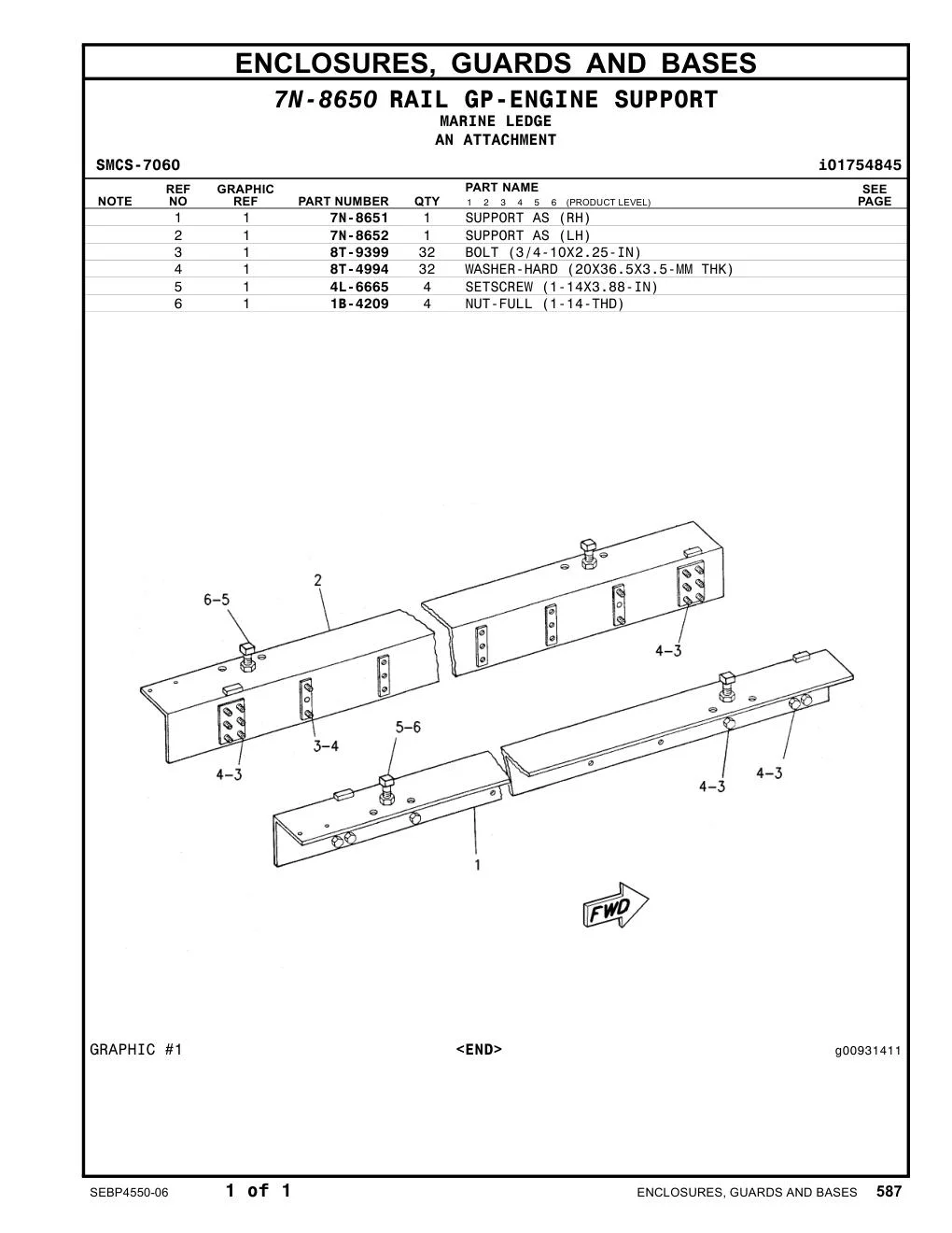 7N-8651 - SUPPORT AS (RH)
