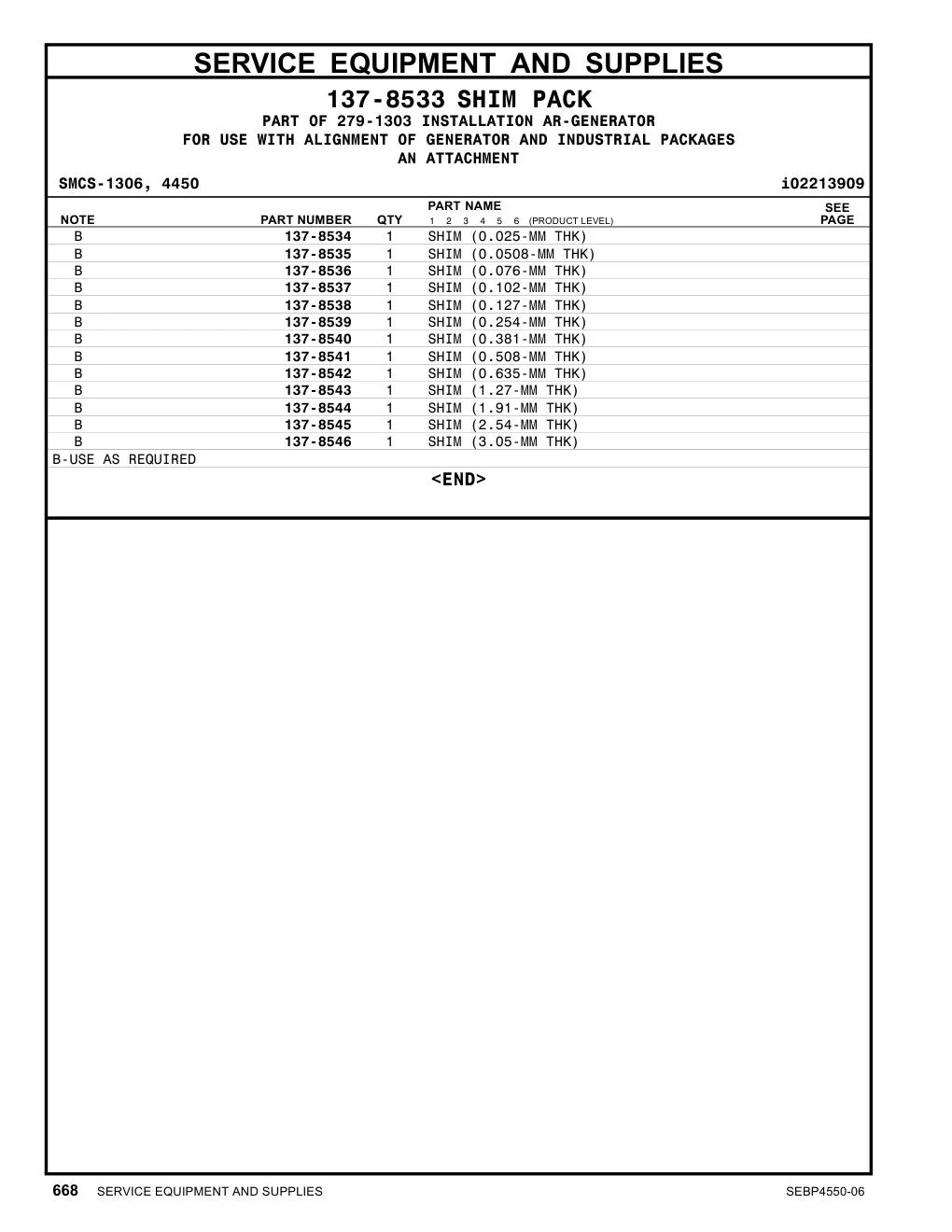 137-8537 - SHIM (0.102-MM THK)