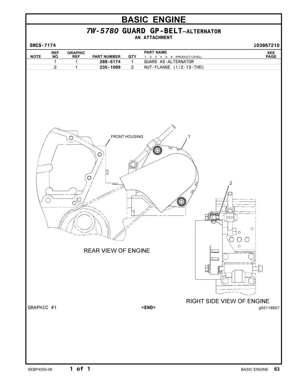 235-1089 - NUT-FLANGE (1/2-13-THD)