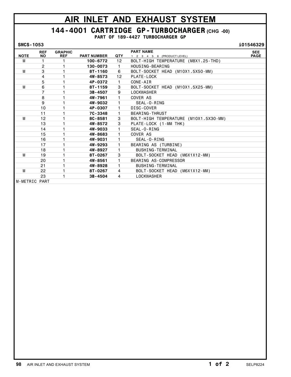 4W-9293 - BEARING AS (TURBINE)