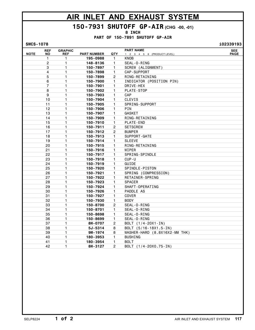180-3953 BUSHING CAT parts manual diagram