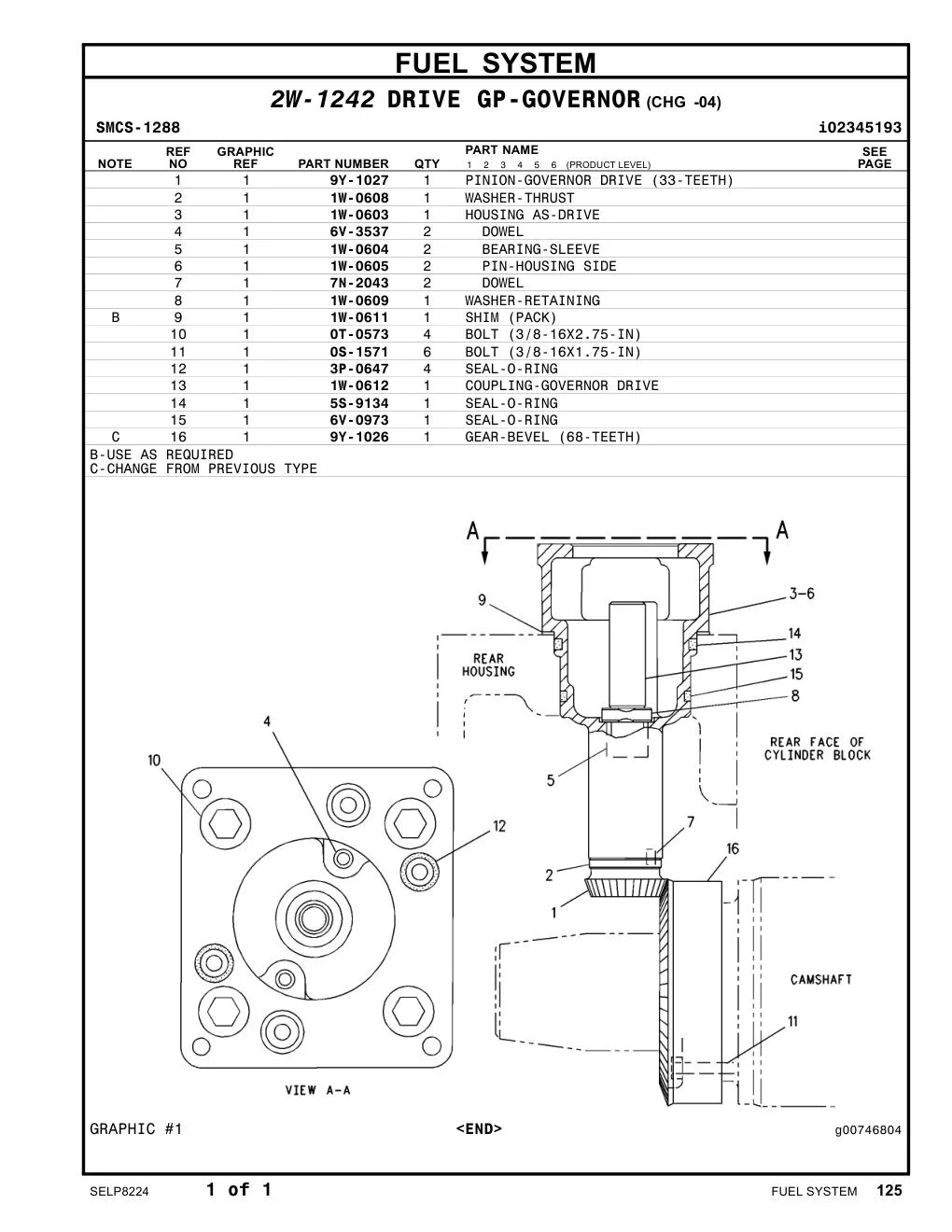 1W-0608 - WASHER-THRUST
