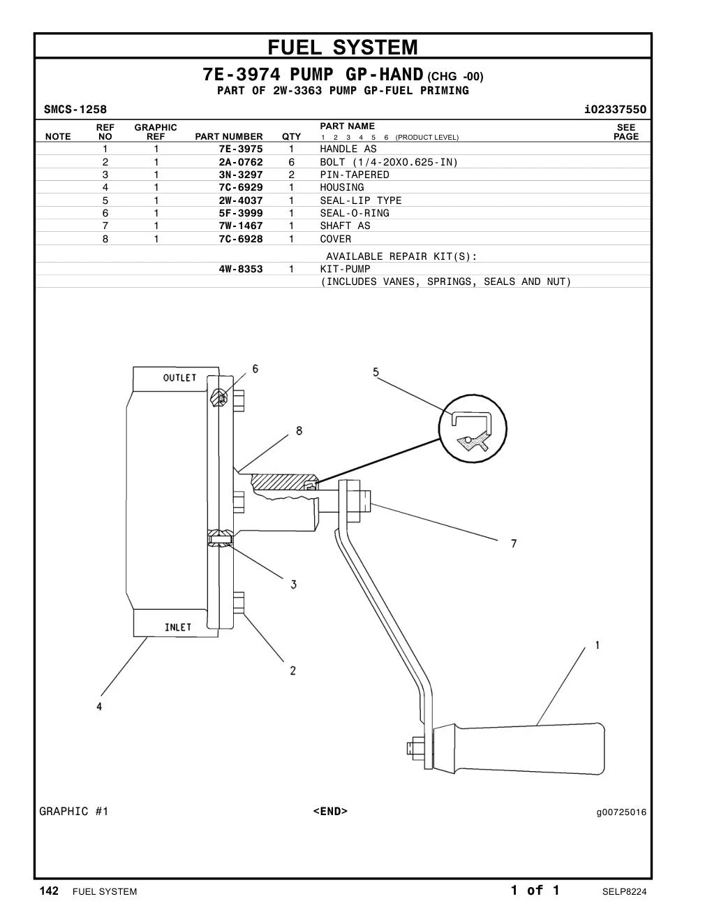 2W-4037 - SEAL-LIP TYPE