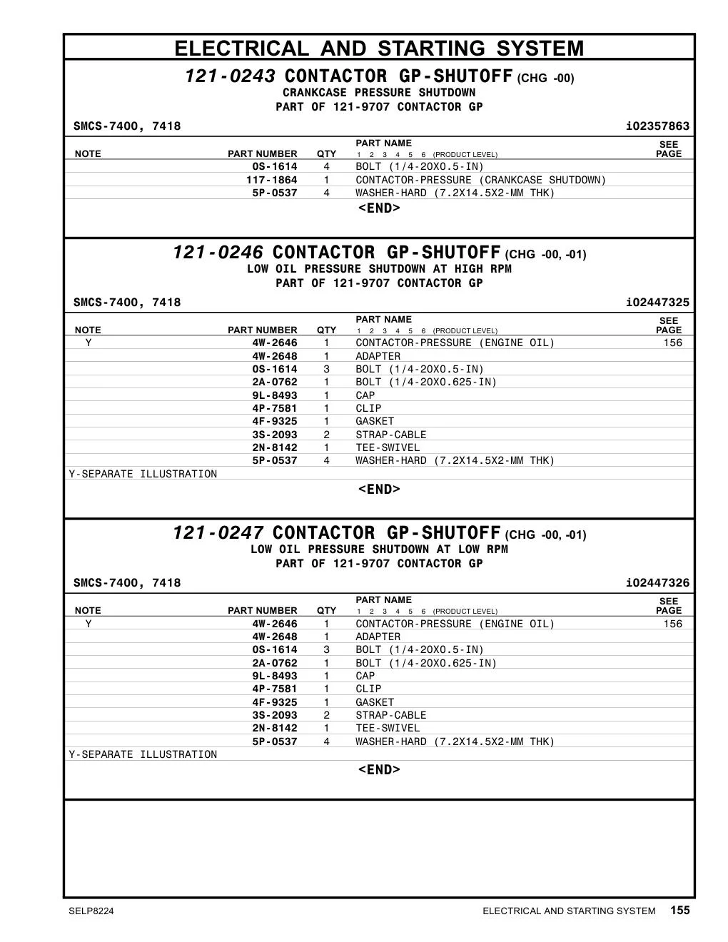117-1864 - CONTACTOR-PRESSURE (CRANKCASE SHUTDOWN)