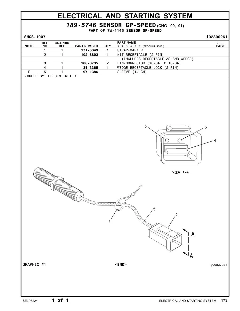 186-3735 - PIN-CONNECTOR (16-GA TO 18-GA)