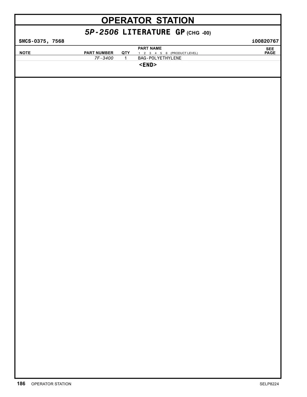 7F-3400 - BAG-POLYETHYLENE