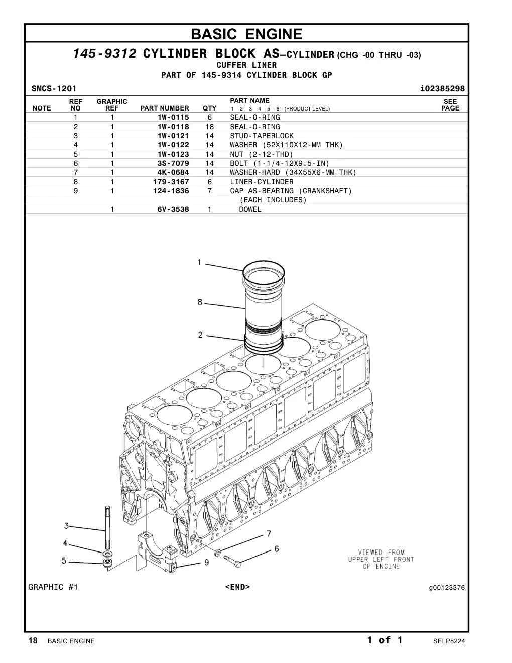 1W-0121 - STUD-TAPERLOCK
