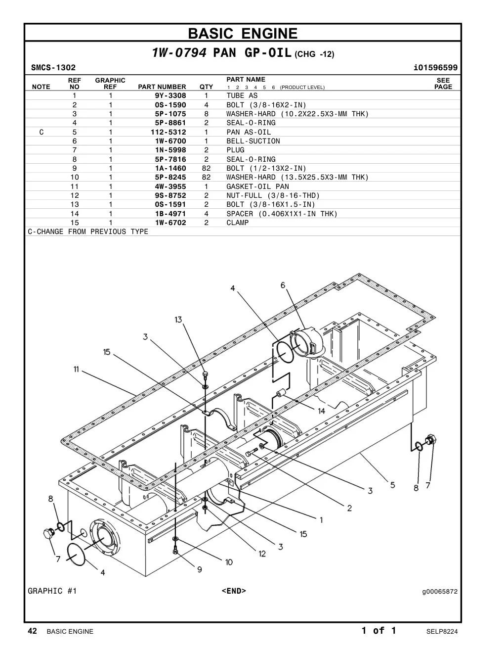 5P-8861 SEAL-O-RING CAT parts manual diagram
